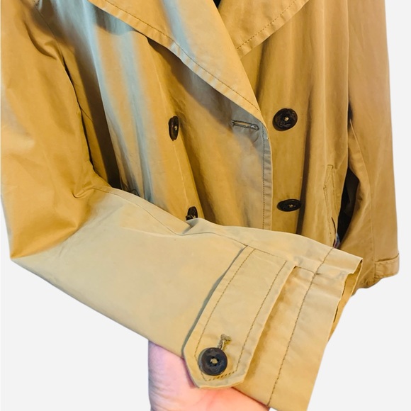 GAP Women's Tan Classic Tan Double Breasted Trench Coat. Size L - Picture 7 of 13